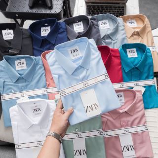 Sơ mi nam. Chất vải cotton lụa thoáng mát chống nhăn, form chuẩn (50-90kg).