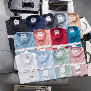 Sơ mi nam. Chất vải cotton lụa thoáng mát chống nhăn, form chuẩn (50-90kg).