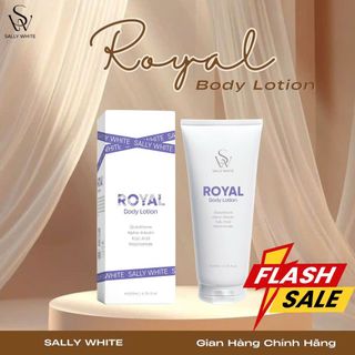 KEM DƯỠNG BODY SALLY WHITE-ROYAL BODY LOTION 200ml thẩm thấu nhanh, dưỡng trắng, giảm thâm sạm