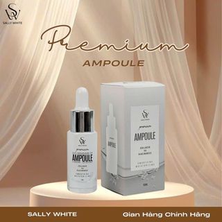 Tinh chất CĂNG BÓNG SALLY WHITE- PREMIUM AMPOULE dưỡng ẩm hỗ trợ ngăn ngừa lão hoá và nám sạm