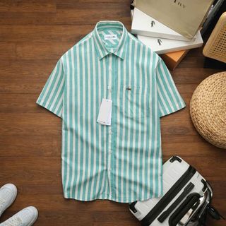 Áo sơ mi nam. Chất cotton LINEN Slim Fill.