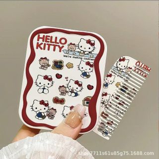 GƯƠNG LƯỢC KITTY MẪU VUÔNG
