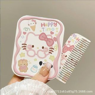 GƯƠNG LƯỢC KITTY MẪU VUÔNG