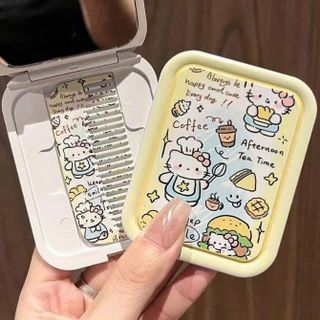 GƯƠNG LƯỢC KITTY MẪU VUÔNG