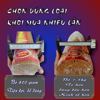 Nhang Tự Nhiên 4 Tấc Bó Tròn – Nhang Mộc Không Mùi Ít Khói Giá Tận Xưởng