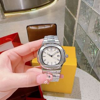 ĐỒNG HỒ COUPLE CAO CẤP FATEK MẶT VUÔNG DÂY THÉP