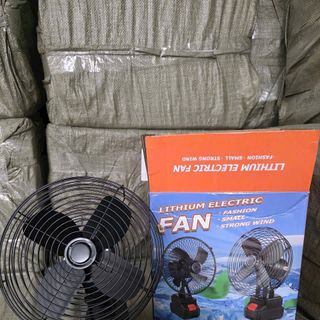 Quạt Tích Điện Lithium 8inch - Pin 10 cell