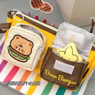 (FREE HĐ) TÚI BÚT VẢI DÙ KFC 1 NGĂN 2 TÚI HỘP