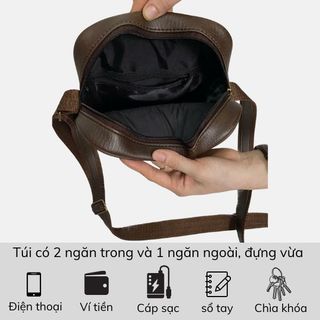 TÚI ĐEO CHÉO DA CAO CẤP CHỐNG NƯỚC – NHỎ GỌN CỰC CHẤT - PIPI STORE