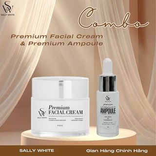 Combo 2 sản phẩm dưỡng trắng, hỗ trợ ngừa thâm sạm gồm: PREMIUM FACIAL CREAM + PREMIUM AMPOULE