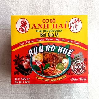Bột Thơm Bột Gia vị Nấu Bún Bò Huế Anh Hai gói 10 g Hộp 50 gói