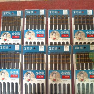 BỘ 10 ĐÔI ĐŨA CÔ GÁI NHẬT SỌC VÀNG