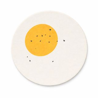 Lót ly giấy ép tròn tối giản