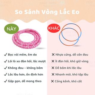 Vòng Lắc Eo Lò Xo Bọc Vải Dù Cao Cấp - Giữ Eo Thon, Cải Thiện Vóc Dáng Tại Nhà Tiện Lợi
