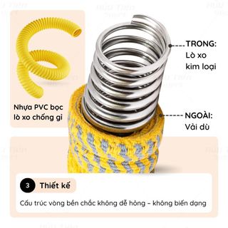 Vòng Lắc Eo Lò Xo Bọc Vải Dù Cao Cấp - Giữ Eo Thon, Cải Thiện Vóc Dáng Tại Nhà Tiện Lợi