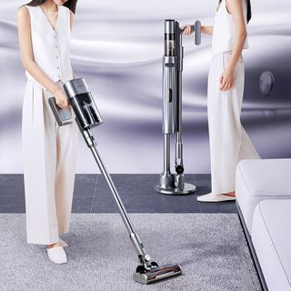 Máy hút bụi cầm tay không dây UWANT V100, tự đổ rác, khử khuẩn Ozone