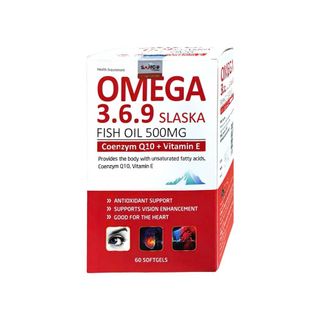 Viên uống Omega 3.6.9 Slaska Fish Oil 500mg giúp tăng cường thị lực, tốt cho tim mạch hộp 60 viên