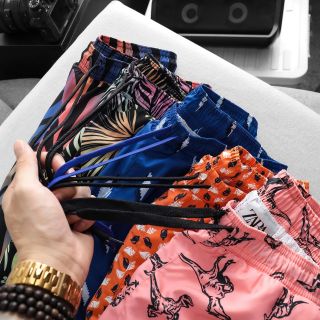 Short Biển MAN Full 12 Colors.  Chất vải 2 lớp trượt nước lớp trong lưới thoát mát.