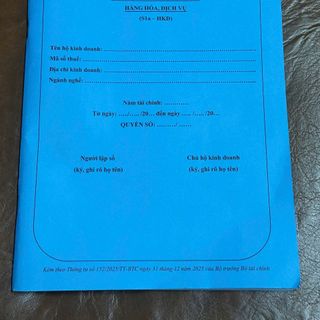 Sổ chi tiết doanh thu bán hàng hóa