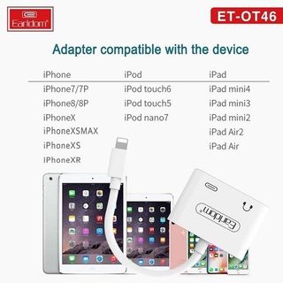 Jack Chuyển 2in1 Earldom ET-OT46 Có Đàm Thoại Chính Hãng