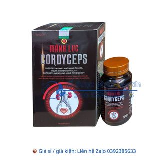 Viên uống Mãnh Lực Cordyceps giúp bổ thận, tráng dương, giúp tăng cường sinh lực hộp 30 viên