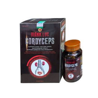 Viên uống Mãnh Lực Cordyceps giúp bổ thận, tráng dương, giúp tăng cường sinh lực hộp 30 viên