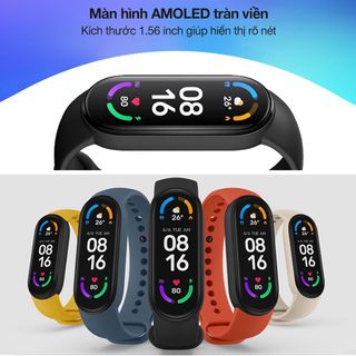 Vòng đeo tay thông minh Mi Band 6 Đen (NFC)