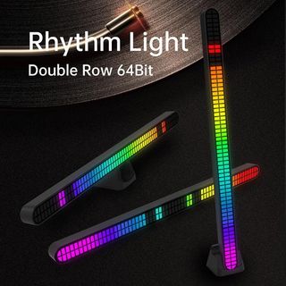 Thanh Led RGB 2 Hàng 48Bit - 64Bit Điều Khiển App - Mặt Cong 3D Siêu Đẹp - Hơn 100 Chế Độ