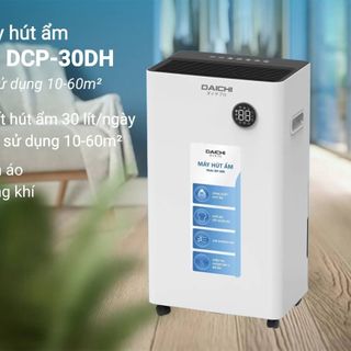 Máy Hút Ẩm Daichi DCP-30DH 30L, Lọc Không Khí, Sấy Quần Áo