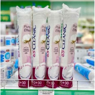 (HĐ) BÔNG TẨY TRANG CLEANIC 120 + 30 MIẾNG