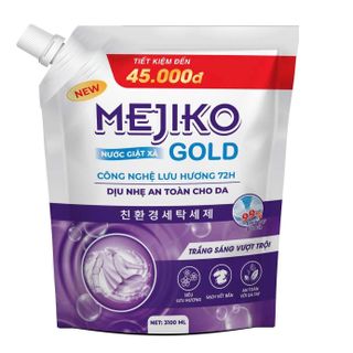 Nước Giặt Xả MEJIKO GOLD 3100ml – Lưu Hương 72H, Sạch Vết Bẩn, Dịu Nhẹ Cho Da, Tiết Kiệm Cho Gia Đình