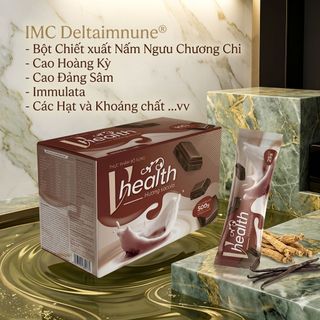 VHEALTH ( hương SOCOLA ) Tăng sức đề kháng, hỗ trợ hệ miễn dịch - 10 gói lẻ
