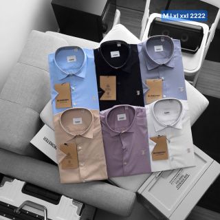 Sơ mi nam phối cổ.   Vải chính quy   Cotton , co giãn nhẹ , pha sợi chống nhăn , mềm , mát.