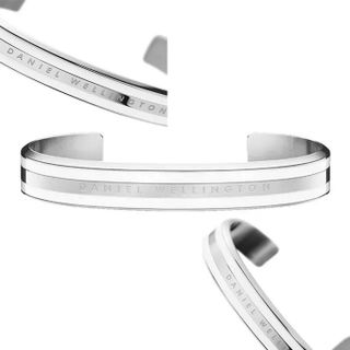 CUFF CAO CẤP NAM VÀ NỮ D WELLINGTON V2 MÀU BẠC BA SỌC HỘP NƠ