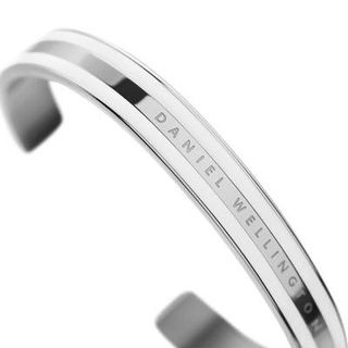 CUFF CAO CẤP NAM VÀ NỮ D WELLINGTON V2 MÀU BẠC BA SỌC HỘP NƠ