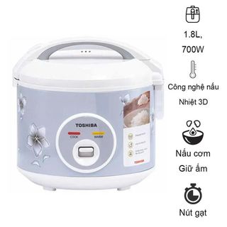 NỒI CƠM ĐIỆN NẮP GÀI TOSHIBA 1,8 Lít RC-18JFM(H)VN (T6)