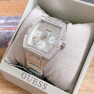 ĐỒNG HỒ NỮ CAO CẤP GUECC BẠC MẶT CHỮ NHẬT FULL ĐÁ KHOÁ BƯỚM