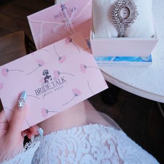 ĐỒNG HỒ NỮ CHÍNH HÃNG BRIDE TALK LÁ ĐÍNH ĐÁ CZ FULLBOX
