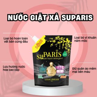 Thùng 2 Túi Nước Giặt Xả Paris 7.2Kg – Hương Nước Hoa Cao Cấp, Tiết Kiệm và Làm Sạch Sâu