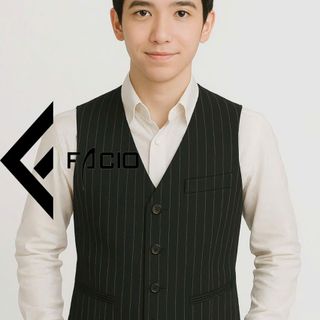 Áo gilê nam cổ tim 4 nút Facio Z10 vải sec cao cấp giá sỉ