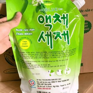 Nước Rửa Chén Thiên Nhiên BLUE Tinh Chất Chanh – Sạch Dầu Mỡ, Khử Mùi Tanh