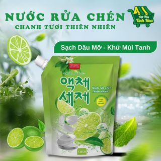 Nước Rửa Chén Thiên Nhiên BLUE Tinh Chất Chanh – Sạch Dầu Mỡ, Khử Mùi Tanh
