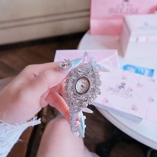 ĐỒNG HỒ NỮ CHÍNH HÃNG BRIDE TALK LÁ ĐÍNH ĐÁ CZ FULLBOX