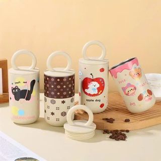 Bình Ly Giữ Nhiệt Inox Quai Xách Thú Cưng 500ml