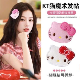 DÁN TÓC KITTY NƠ ĐỎ HỒNG