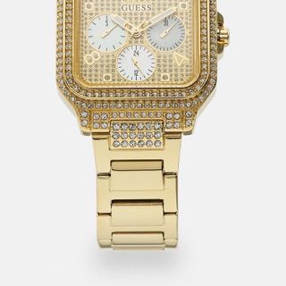 ĐỒNG HỒ NỮ CAO CẤP GUECC MẶT VUÔNG CHONOGRAPH FULL ĐÁ KHOÁ BƯỚM INOX