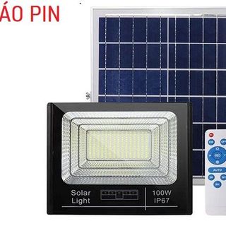 ĐÈN PHA NLMT 100W HIỂN THỊ PIN - 4 PIN (T10)
