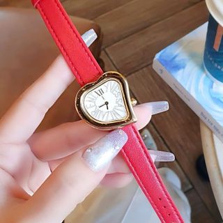 ĐỒNG HỒ NỮ CAO CẤP YXL DÂY DA NHIỀU MÀU MẶT TRÁI TIM KÈM TRANG SỨC FULLBOX HÃNG