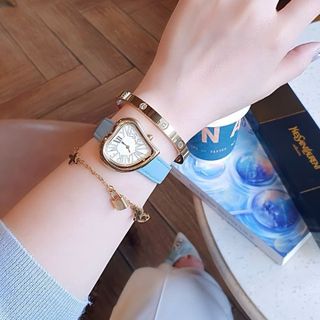 ĐỒNG HỒ NỮ CAO CẤP YXL DÂY DA NHIỀU MÀU MẶT TRÁI TIM KÈM TRANG SỨC FULLBOX HÃNG