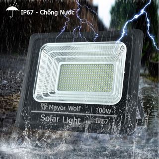 ĐÈN PHA NLMT 100W HIỂN THỊ PIN - 4 PIN (T10)